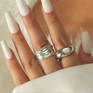 Boho Cuff Ring Set